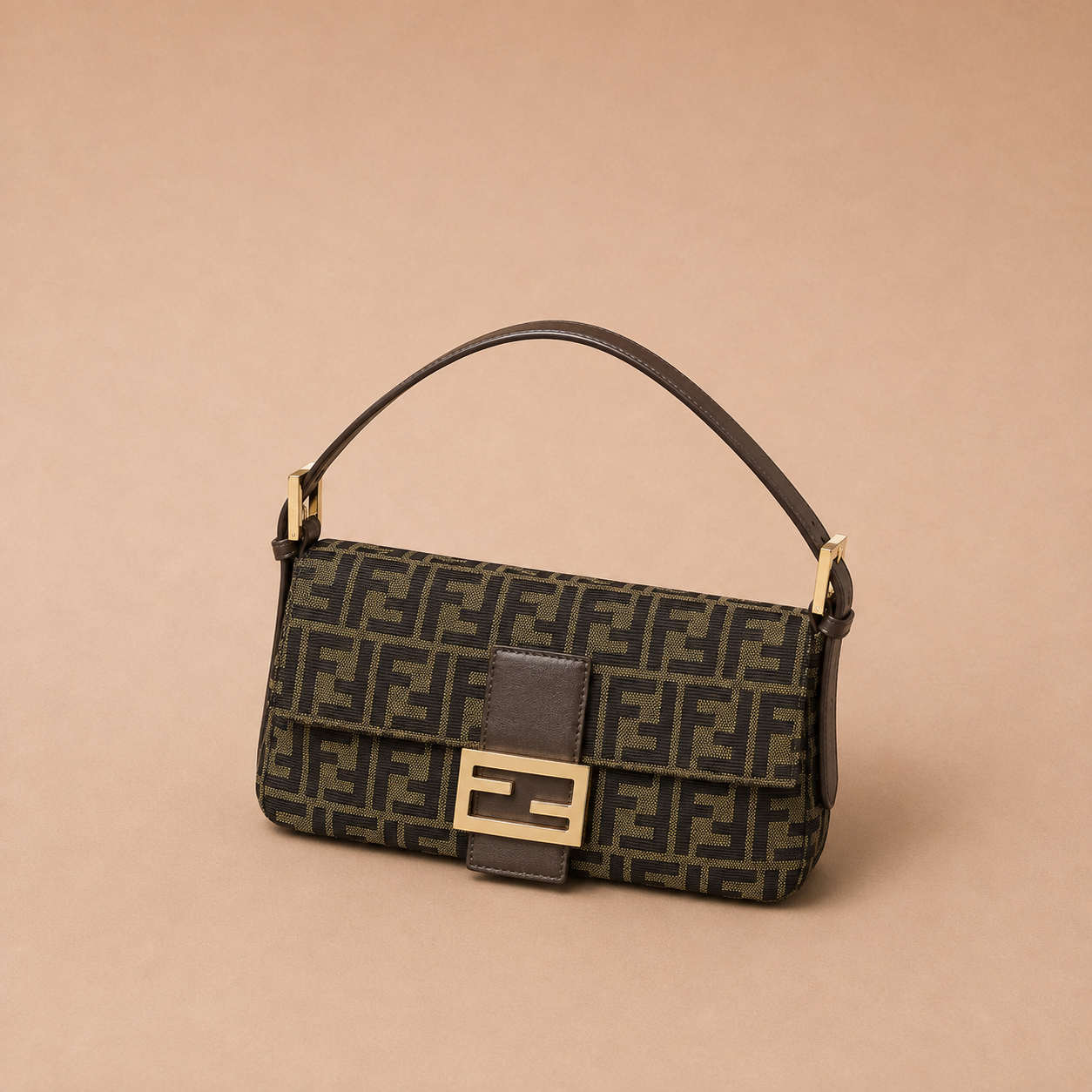Fendi - Handbag Holoprint Bruin