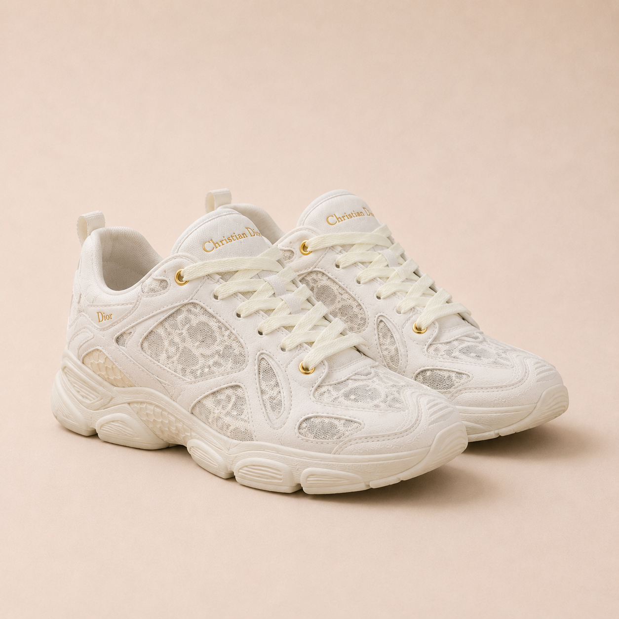 Dior - Kanten Runner Wit