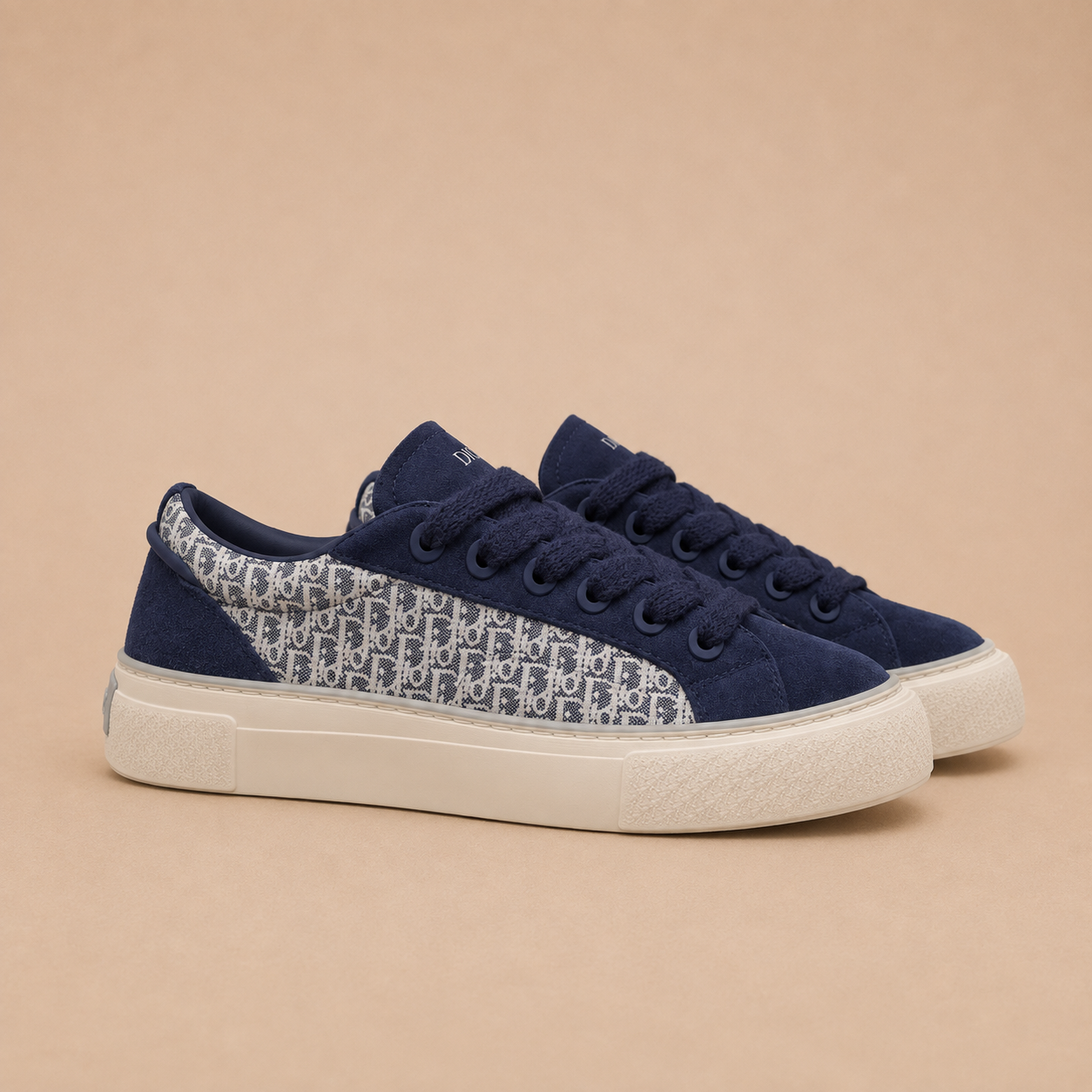 Dior - Suède Plateausneaker Navy
