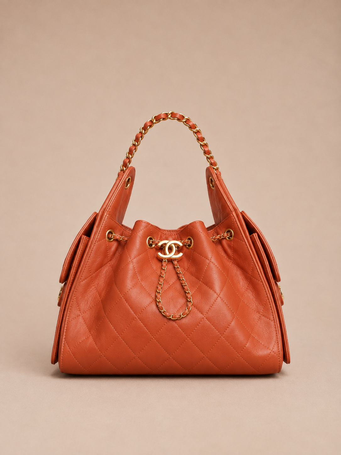 Kleine ChaneI 25 Tas Cognac
