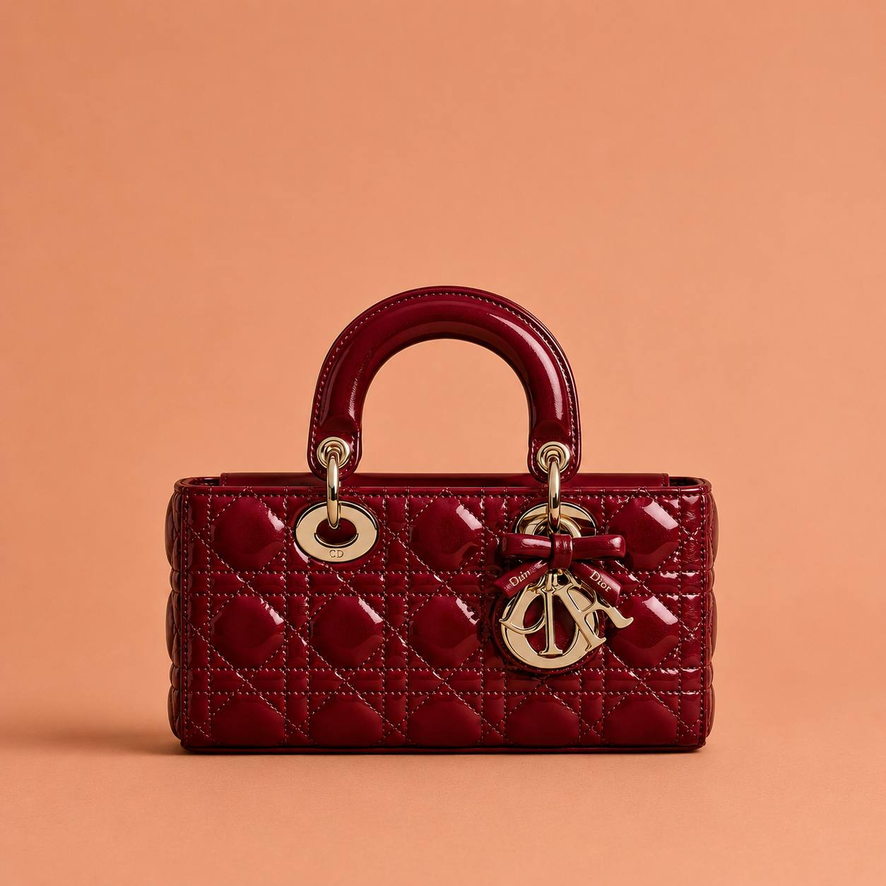 DD - Kleine Lady Bag Glossy Rood